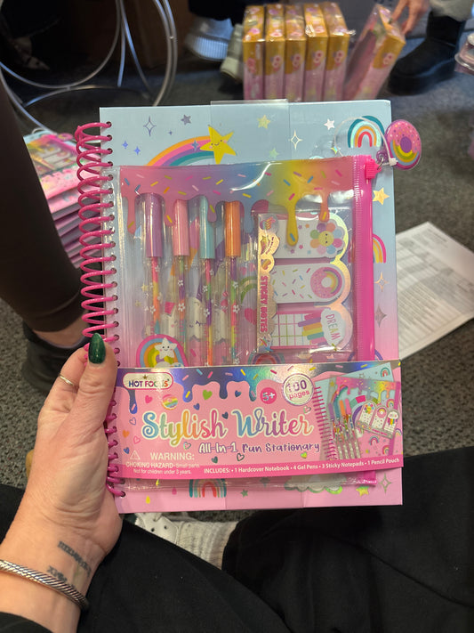 Hot focus stylish writer