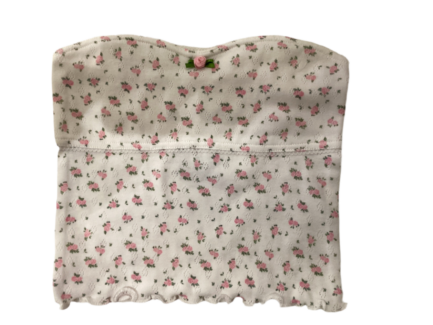 Katie J cream rose ditsy top