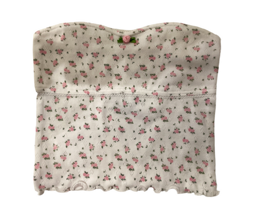 Katie J cream rose ditsy top