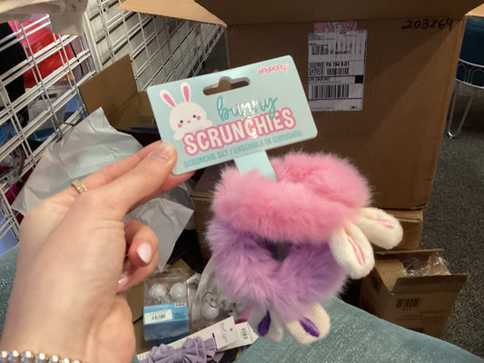 Bunny scrunchies
