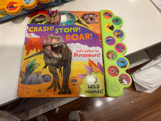Crash Stomp Roar Dino sound book