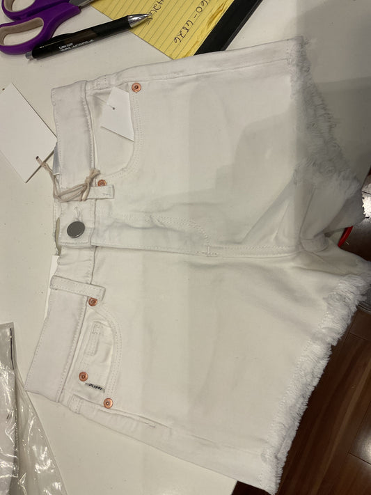 DL1961 Lucy White Frayed Jean short