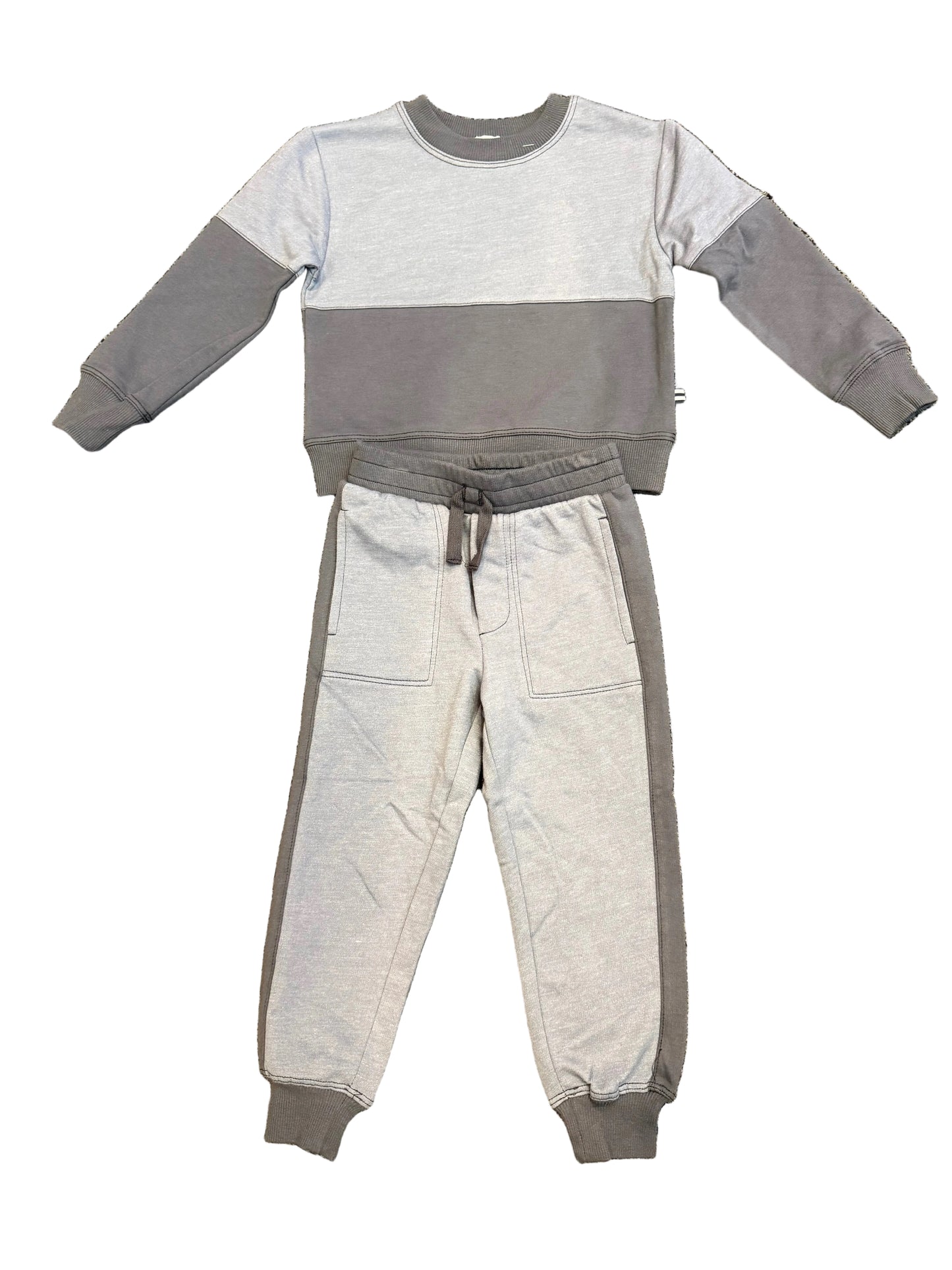 Toddler color block two piece set