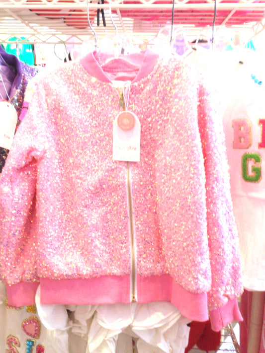 Mila & Rose sequin bomber jacket