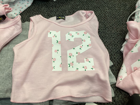 Love Junkie pink floral tank