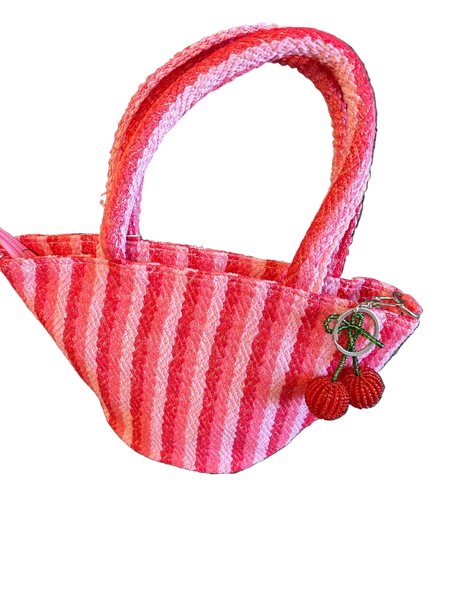 Raffia bag w/crossbody strap