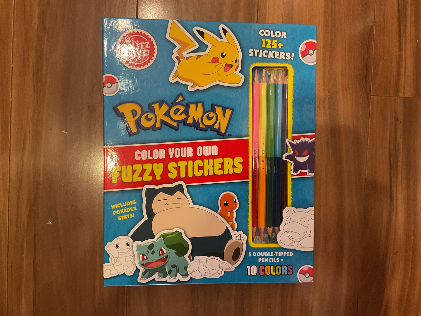 Pokemon Color Fuzzy Sticker Book