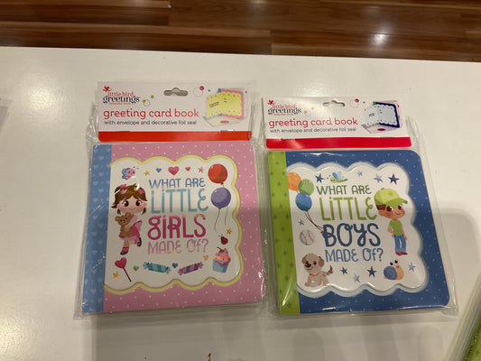 Little bird greeting card book