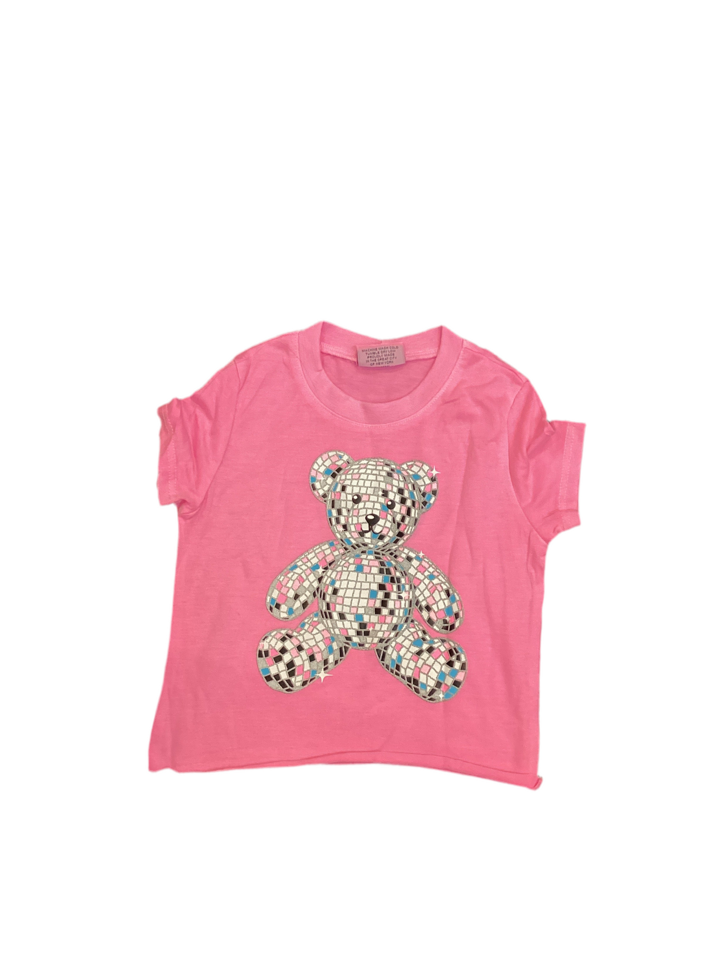 Firehouse pink disco teddy tshirt