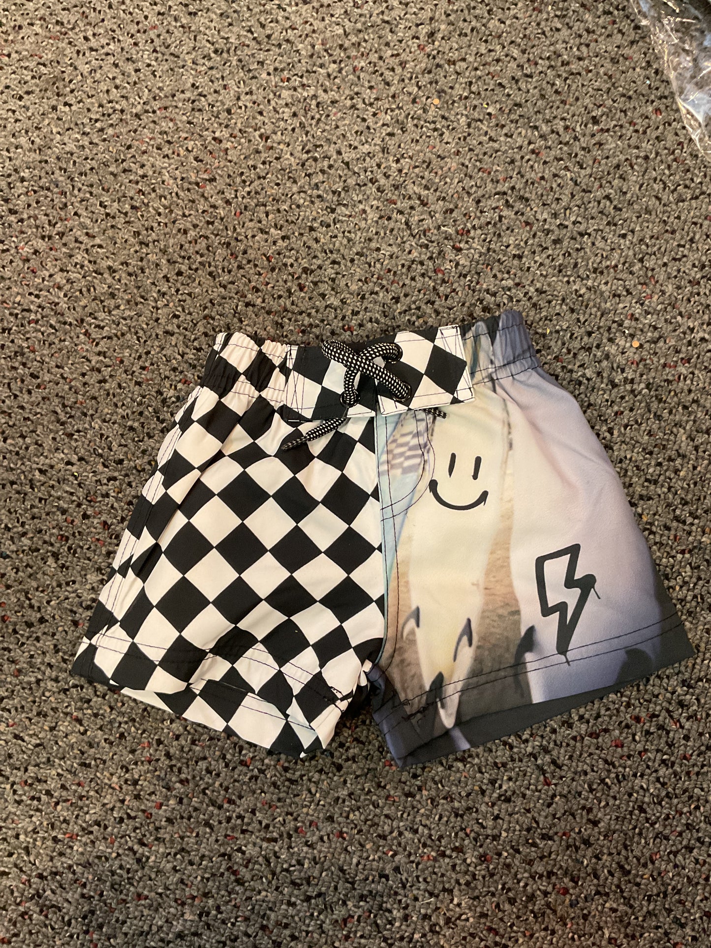 Mish checked board short