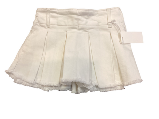 Katie J white denim skort
