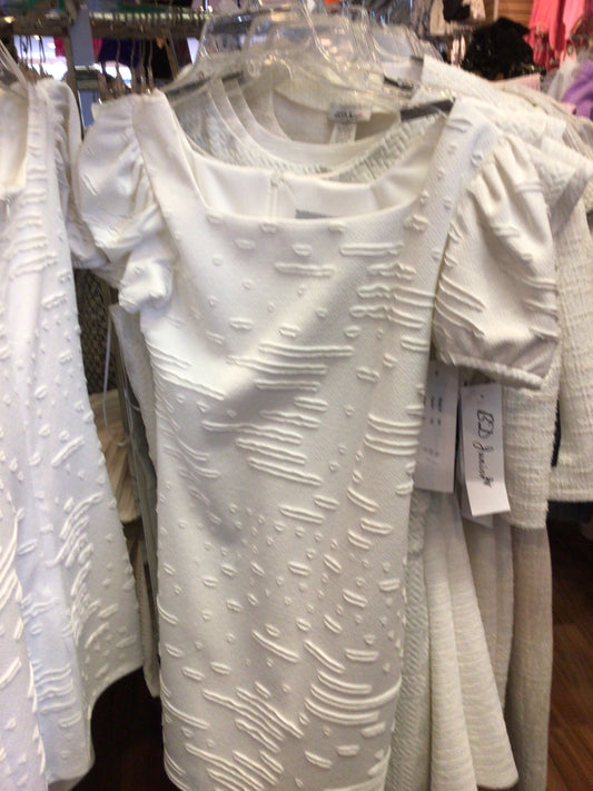 BD Junior rips cream dress