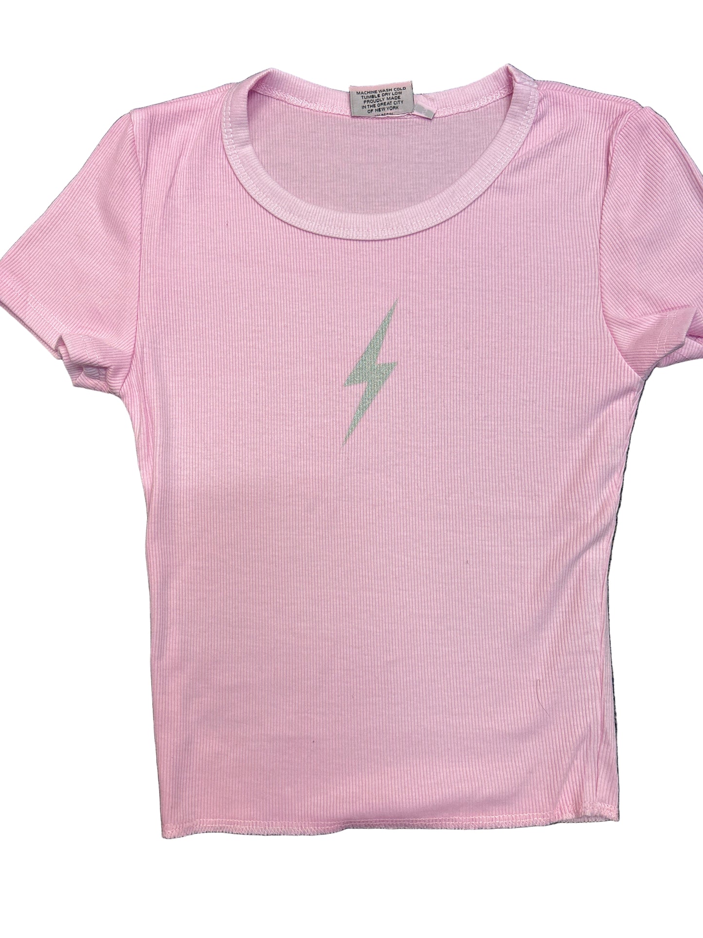 Pink bolt tshirt