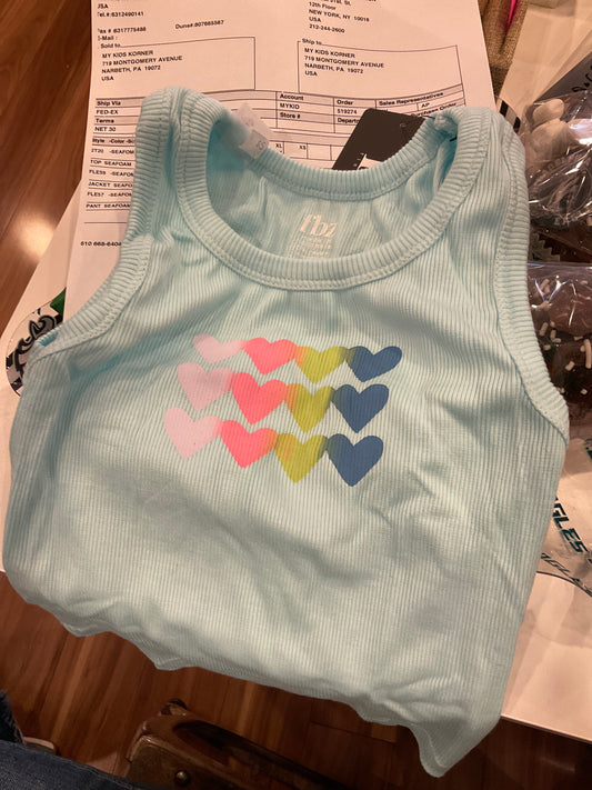 FBZ blue heart tank top