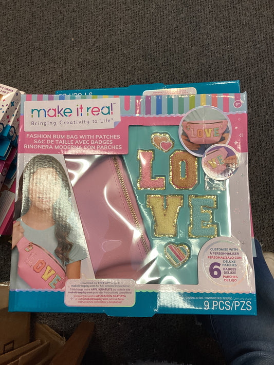 Make it Real bum bag with patches
