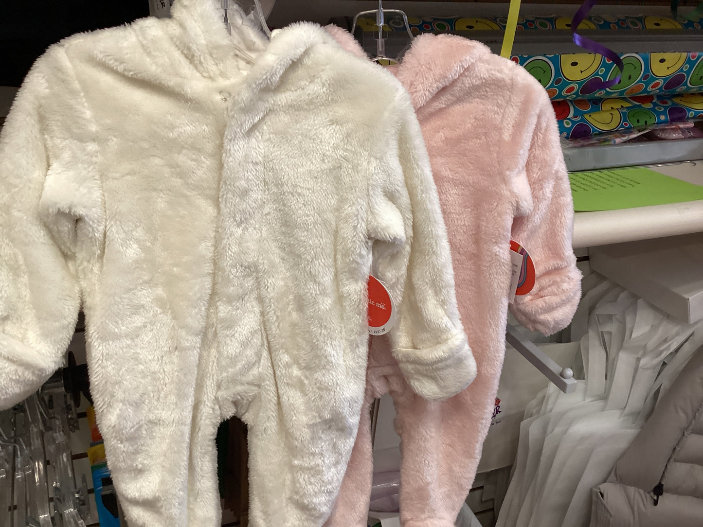 Magnetic Me baby girl fuzzy snowsuit