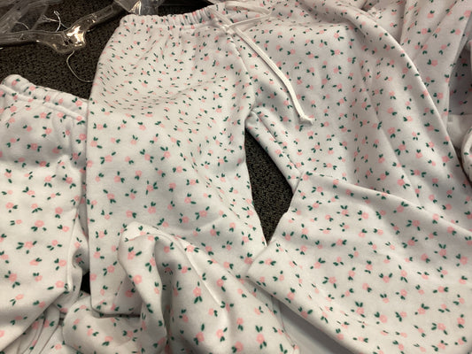 Love Junkie pink floral sweatpant