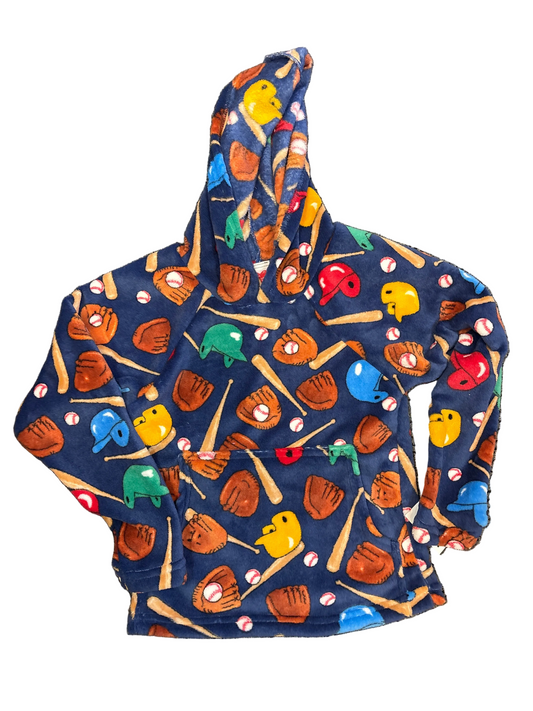 Love and Kisses fuzzy hoodie baseball