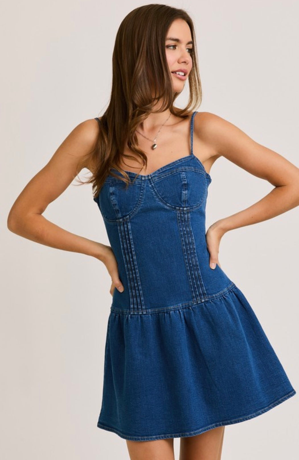 Le Lis denim corset dress