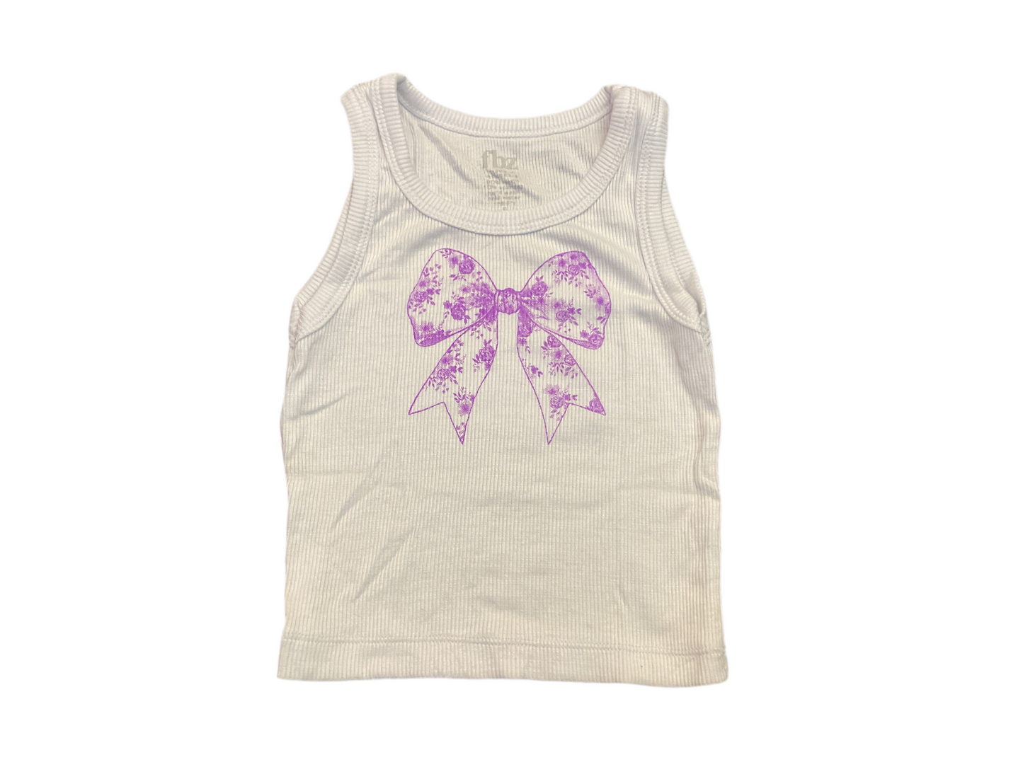 Flowers by Zoe toddler purple bow tank