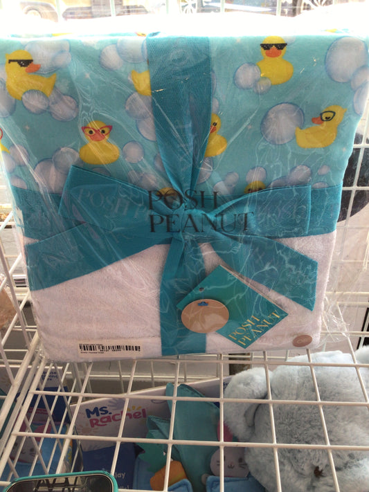 Posh Peanut hooded towel ducks