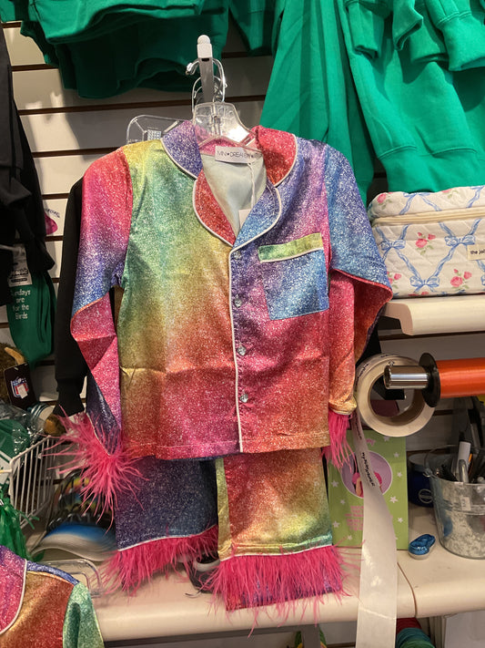 Mini Dreamers silk rainbow pjs