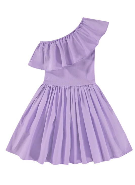 Molo Purple Ruffle Drss