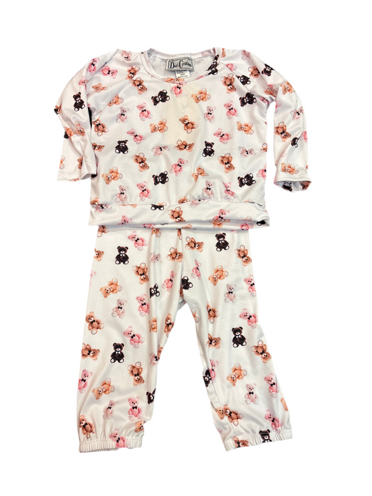 White baby bear 2 pc set