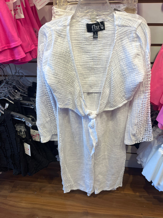 FBZ white 2pc pant set