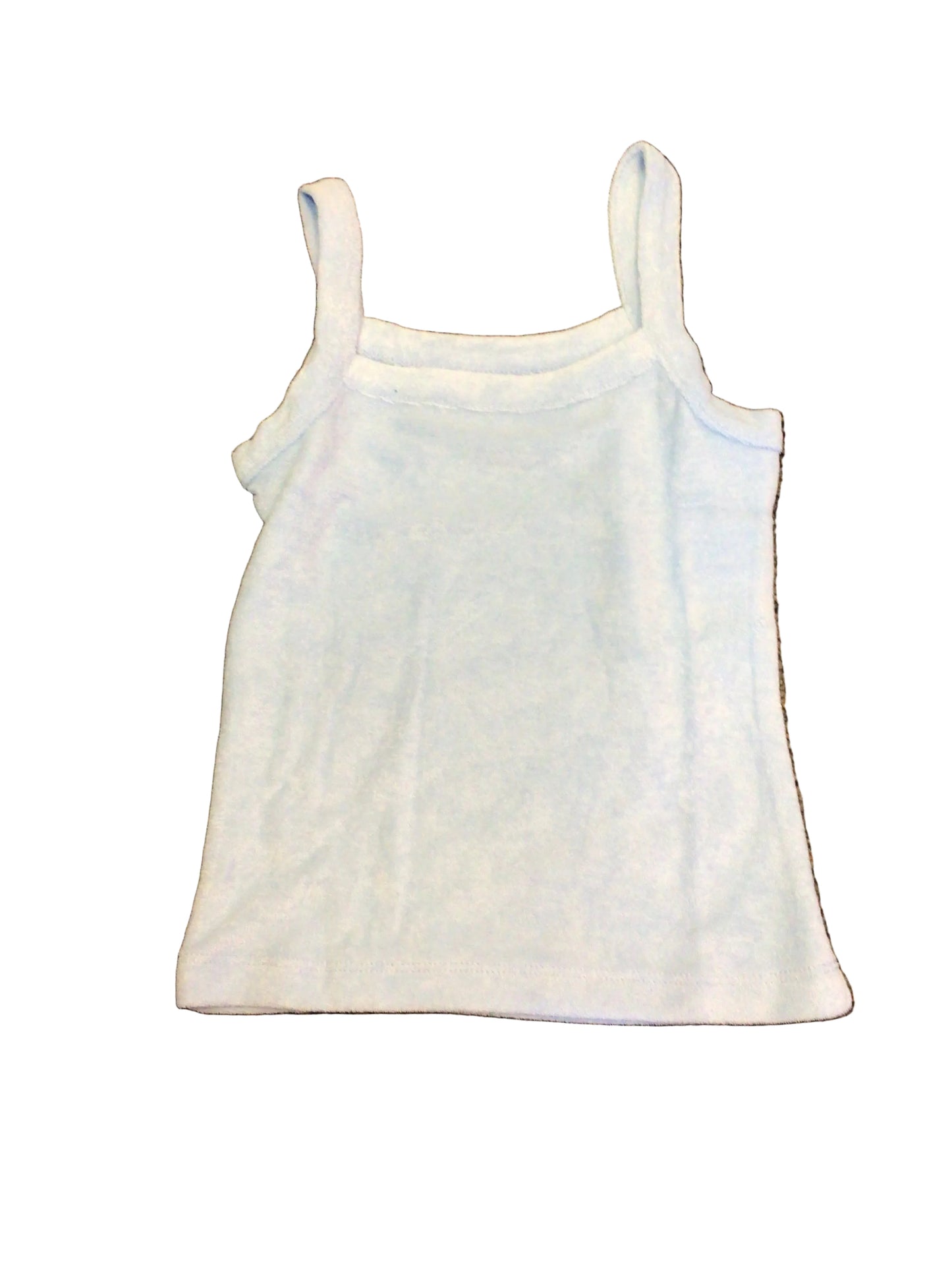 Katie J light blue terry tank top