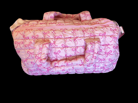 Pink Bow Print Bag