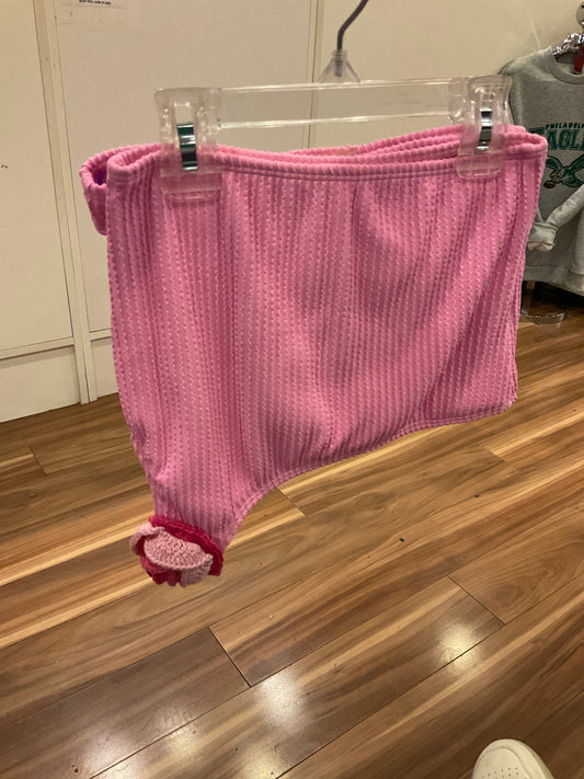 Planet Sea pink bikini with crochet rose