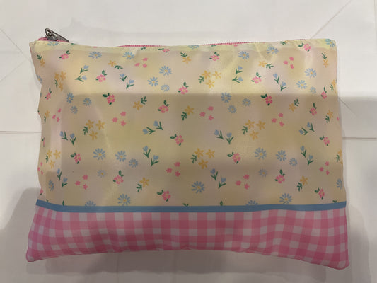 Floral cosmetic bag