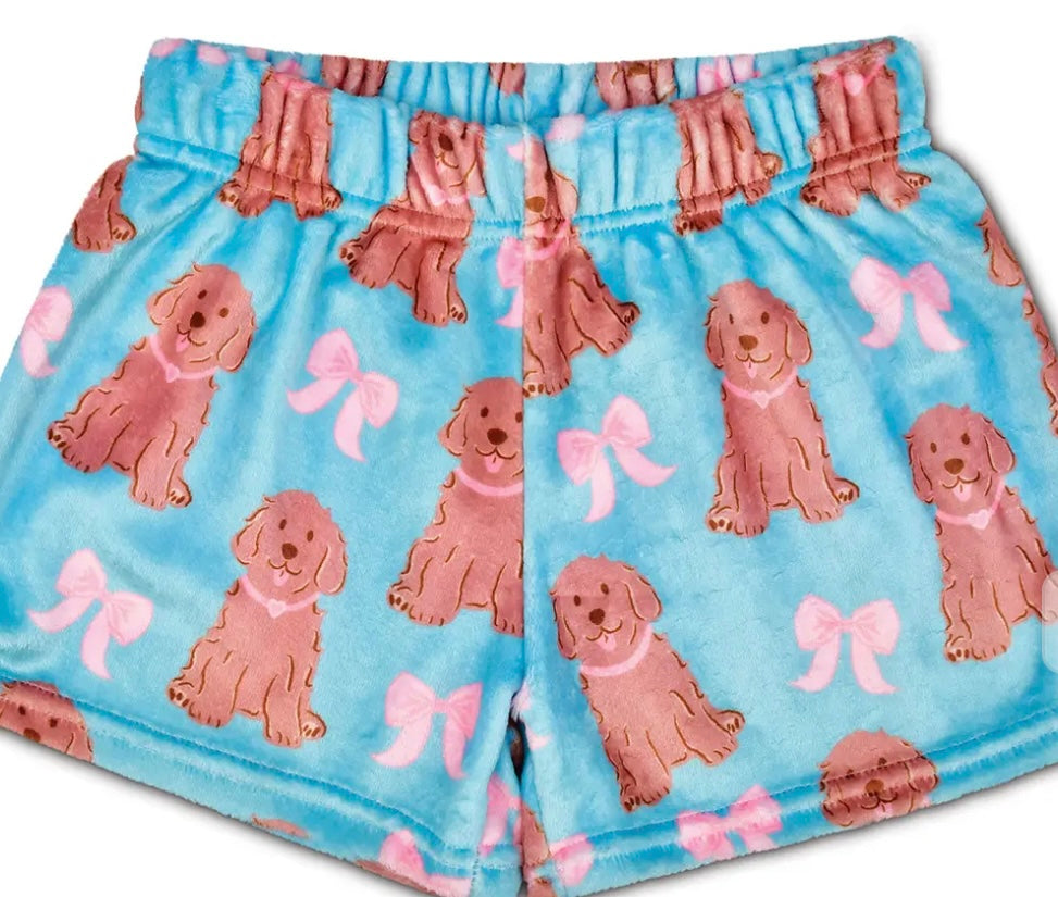 Pretty pups plush shorts