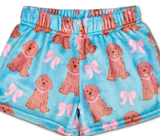 Pretty pups plush shorts