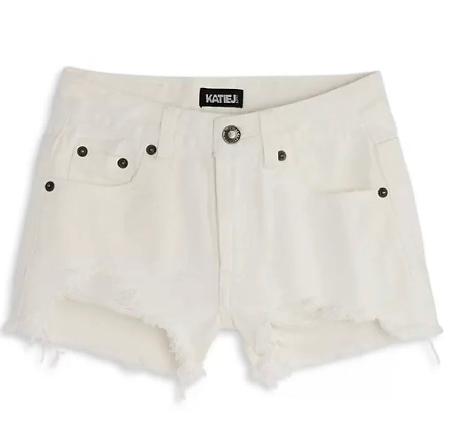 Malibu White Jean Short