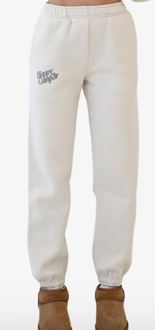 Happy Camp3r beige jogger