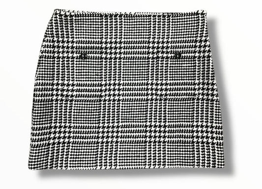 Ansley black/white check skirt