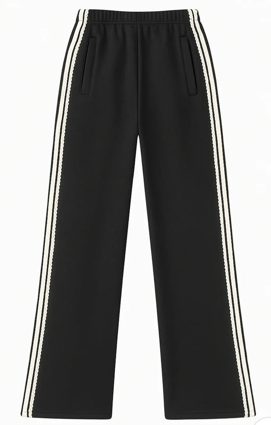 Katie J Tommy black and lace sweatpant