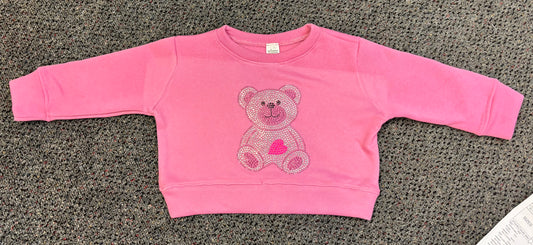 Pink Teddy Bear Crewneck