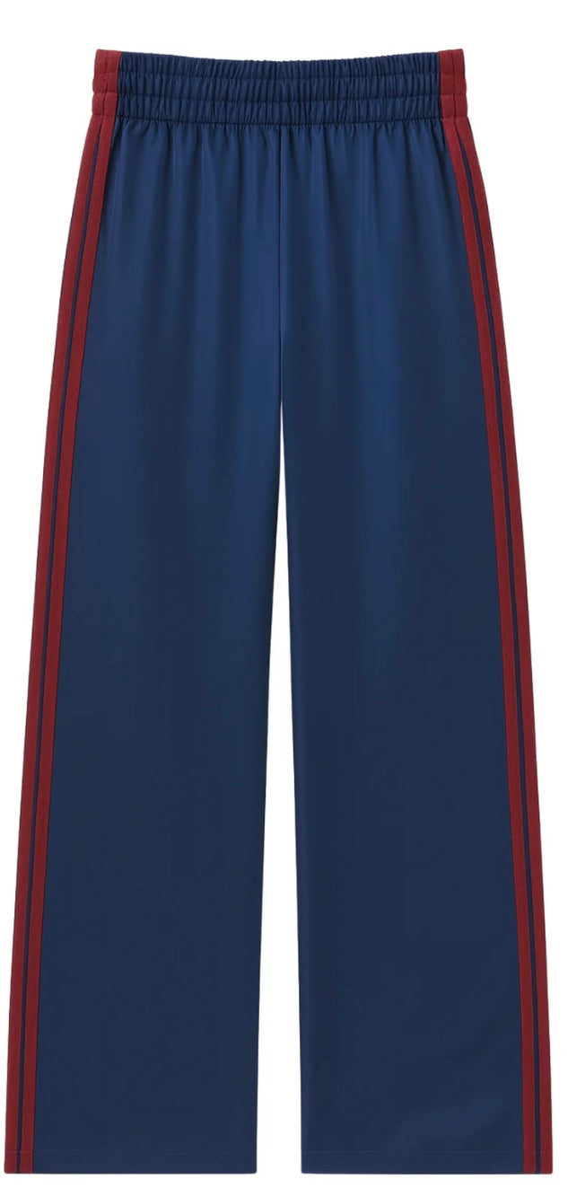 Jordyn Blue w/maroon stripe pant