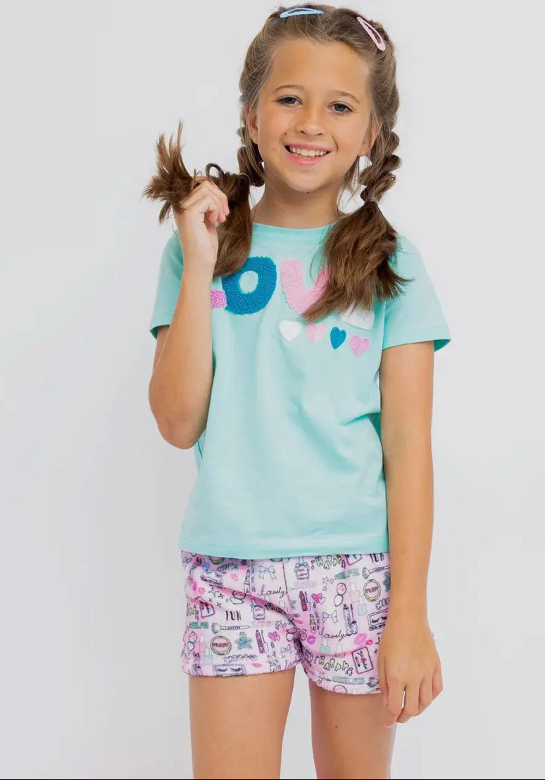 Preppy goose makeup lounge shorts