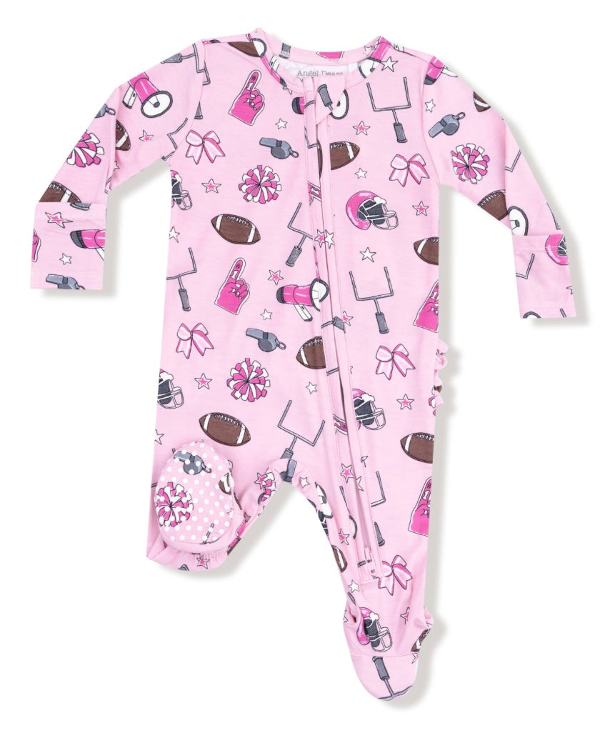 Angel Dear pink game day footie