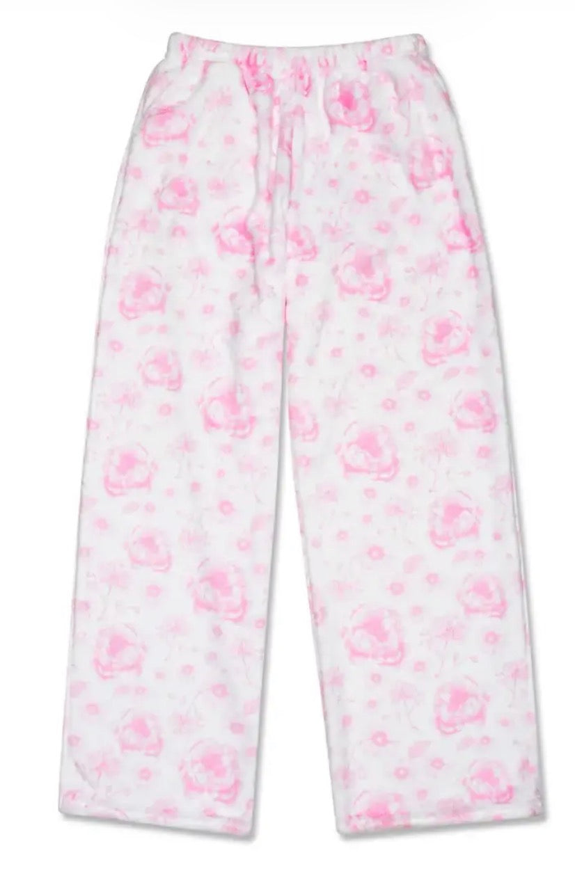 Pretty Pink Toile Plush Pant