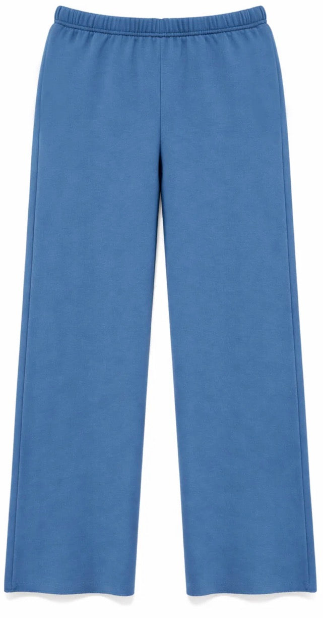 Shane wide leg pant blue w floral bow
