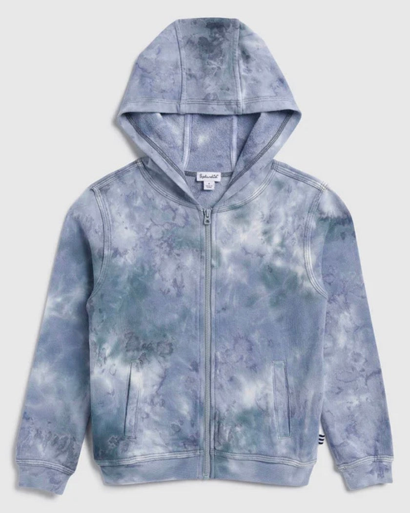Shadow Wash Zip-Up Hoodie