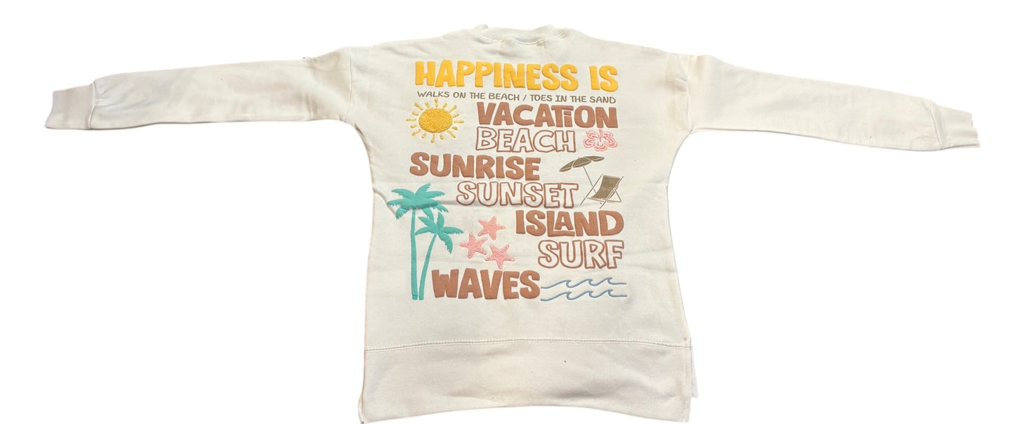 Happiness Is… Oversized Crewneck