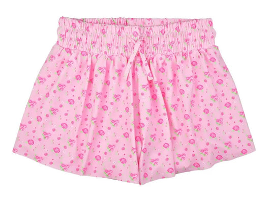 Pretty in pink butterfly shorts