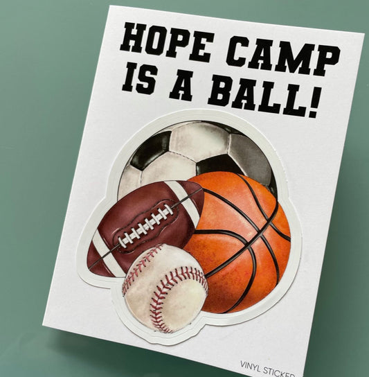 Camp Sticker Note Cards