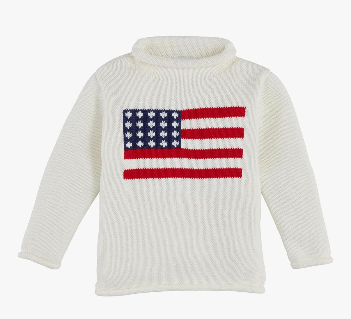 Flag rollneck sweater